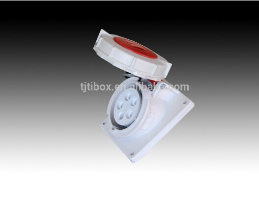 2015 Newest Angled Panel Mount Socket IP67 16A