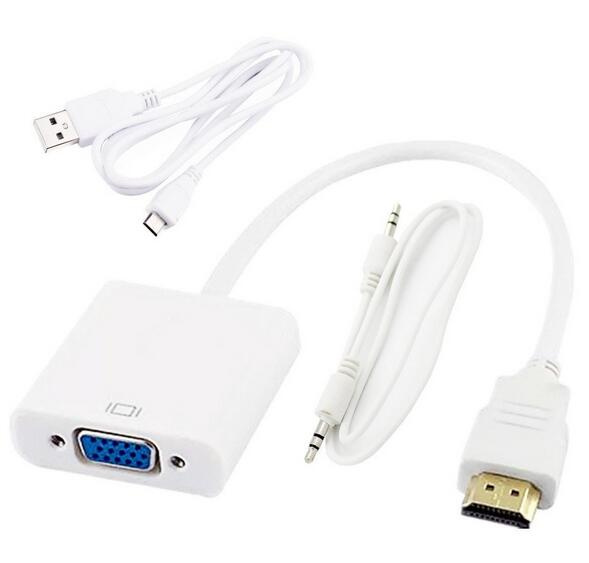 HDMI to VGA Converte with Audio and Power Supply