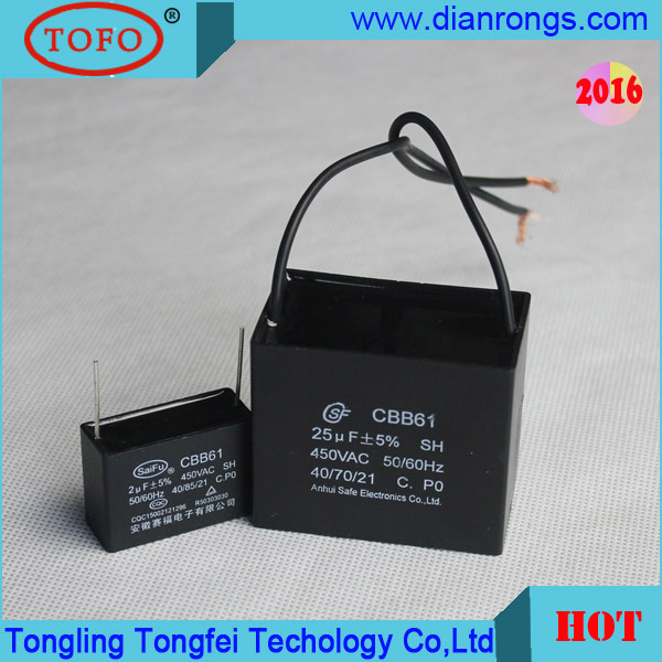 20UF 450VAC Cbb61 Capacitor for Generator