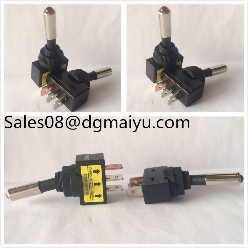 Small Toggle Switch with LED Two Three Stalls 6mm 3 Pin Toggle Switch
