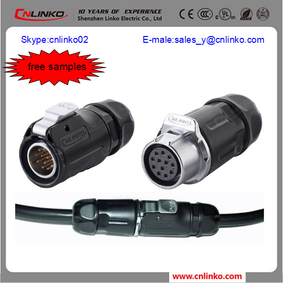 Cnlinko Butt Joint Electrical Plug Socket M20 Connector with UL