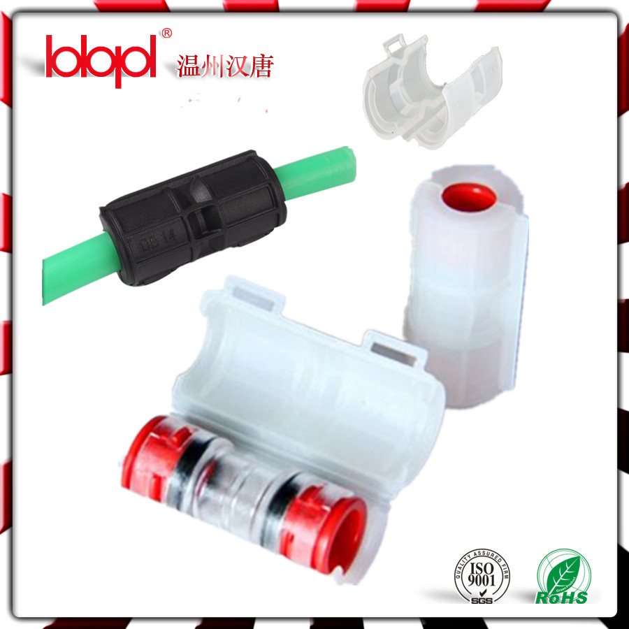 Reinforced Micro-Duct Connector dB for 12mm and Safely Clips