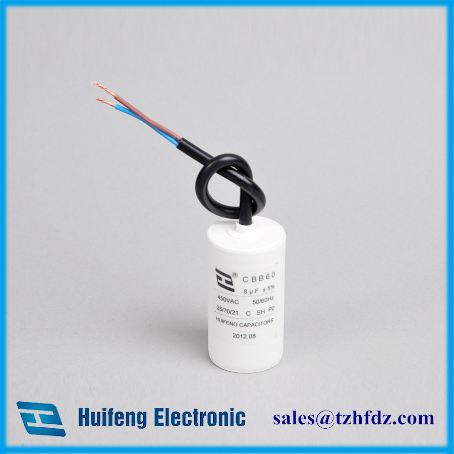 Cbb60 Motor Run Capacitor with Cable