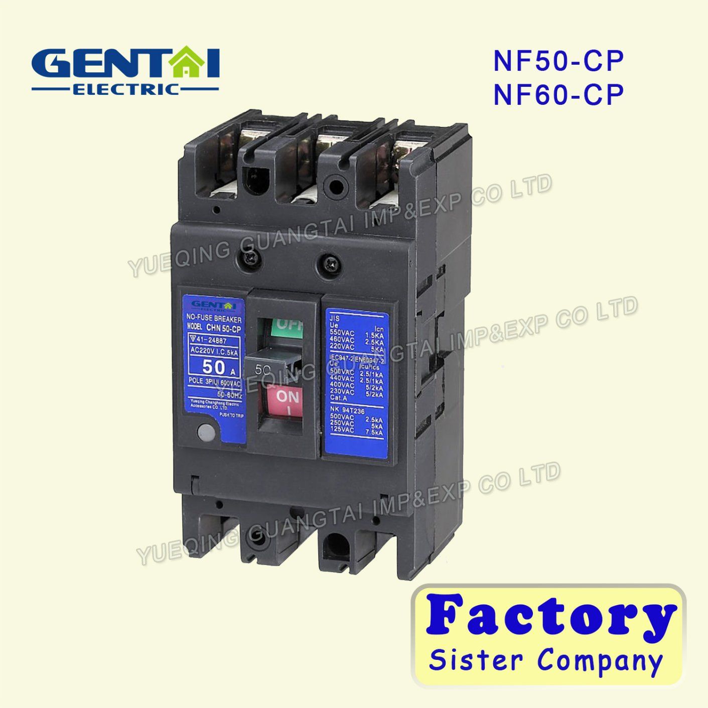 Good Quality Cheaper Mitsubishi Type NF50-CS Moulded Case Circuit Breaker