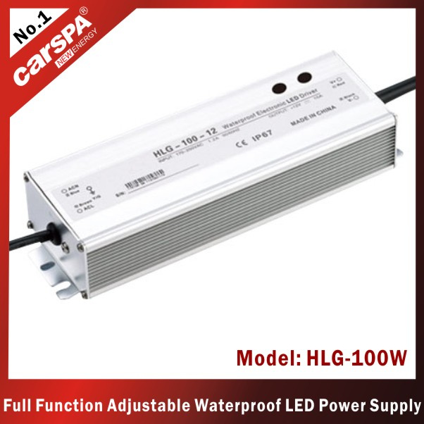 100W Full Function Adjustable Waterproof Power Supply