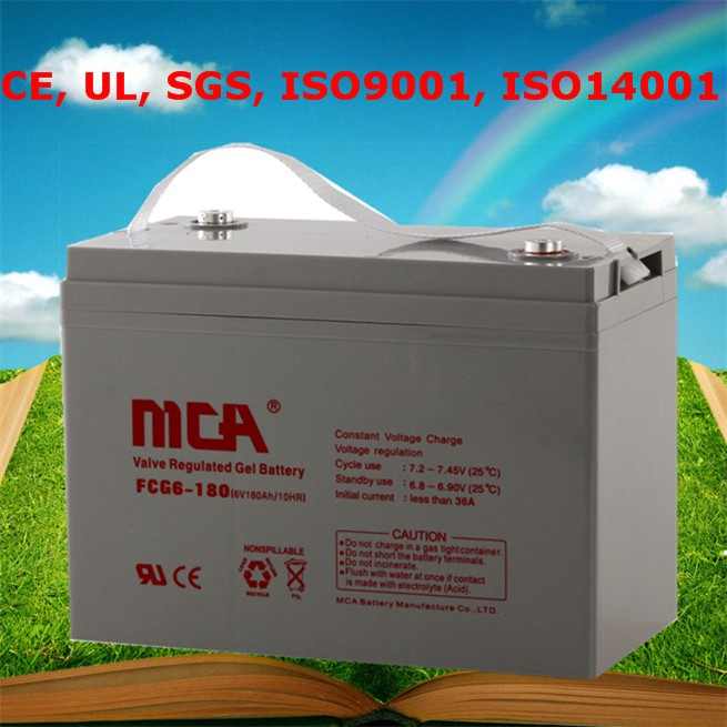 Storage Battery AGM Battery Gel Battery 6V180ah