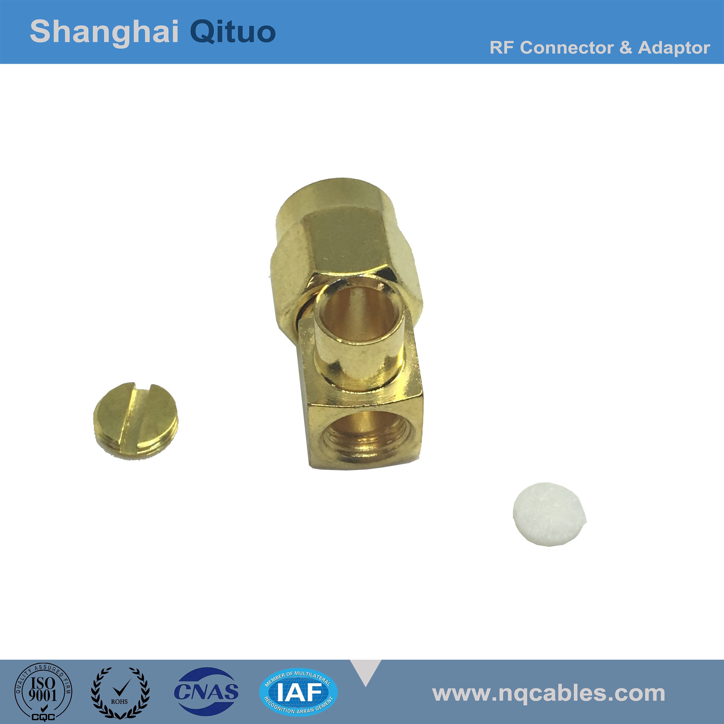 RF Connector SMA Right Angle Male Plug for Rg402 Cable (SMA-JW-B3)