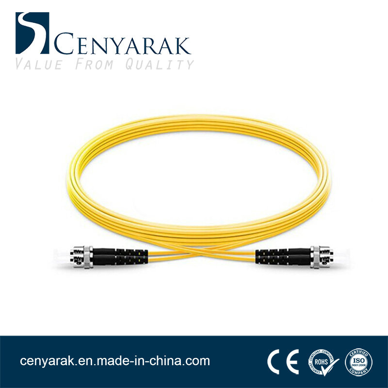 3 Meter Simple-Mode Duplex Fiber Optic Cable (9/125) St to St