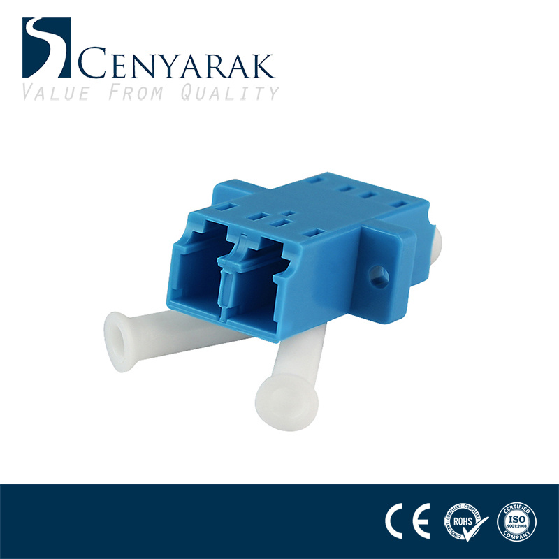 LC Duplex Sc Type Plastic Fiber Optic Coupler with Ceramic Sleeve