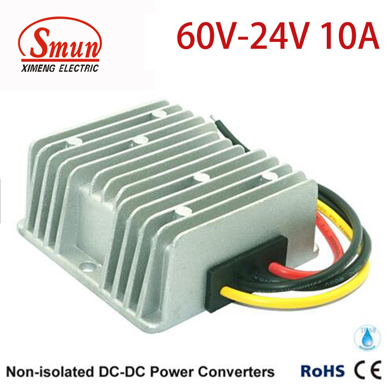 Non-Isolated 60VDC-24VDC 10A 240W DC to DC Converter Power Supply