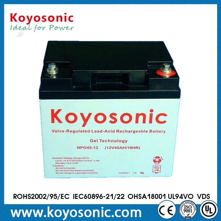 12V Rechargeable Battery 42ah AGM Gel Battery for Solar Application