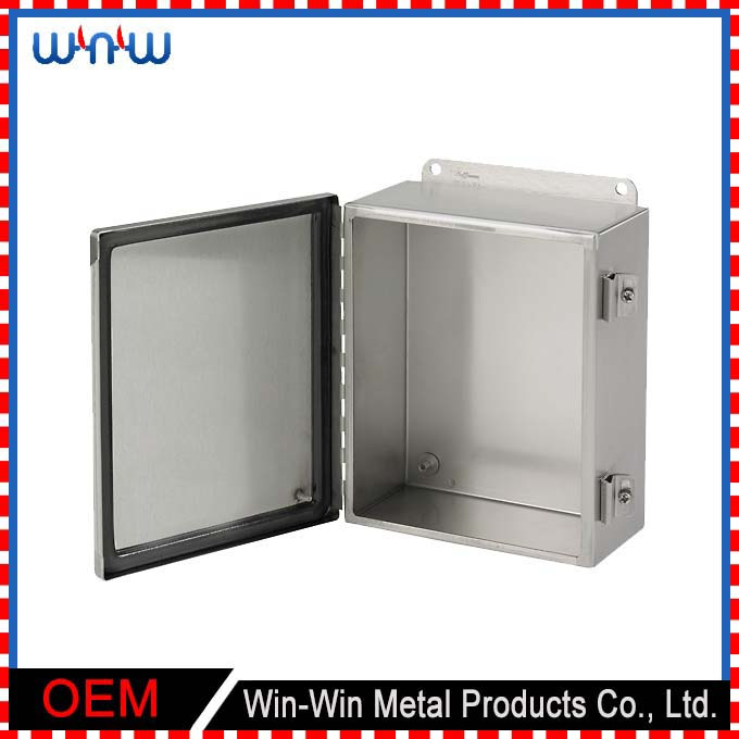 Small Stainless Steel Metal Enclosure Junction Electrical Switch Box