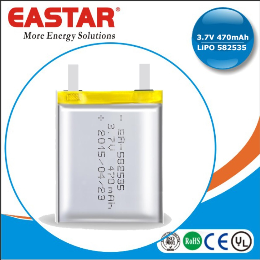 3.7V 470mAh Li Polymer Battery 582535 for Power Tools