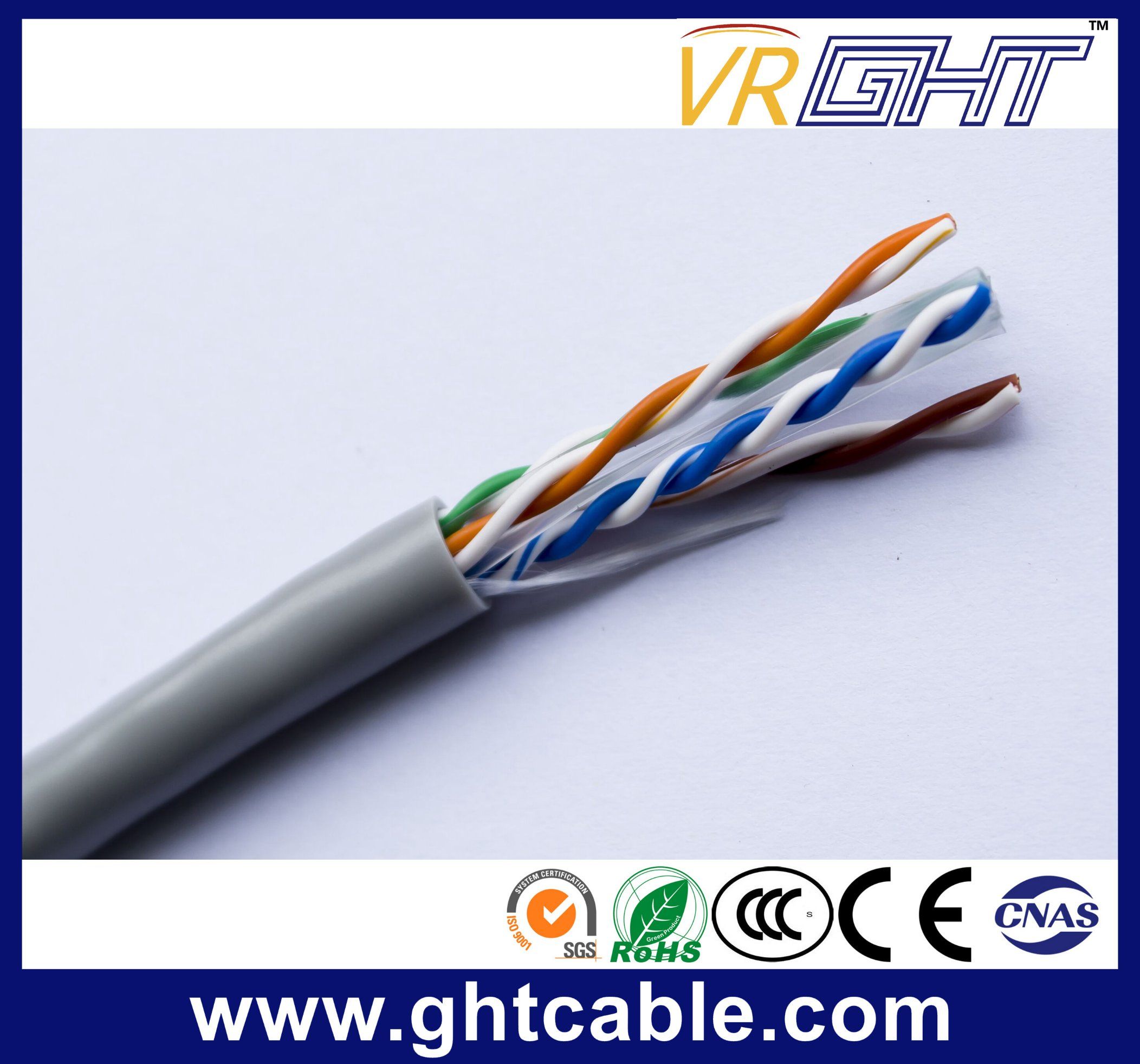 24AWG CCA Indoor UTP CAT6 Cable