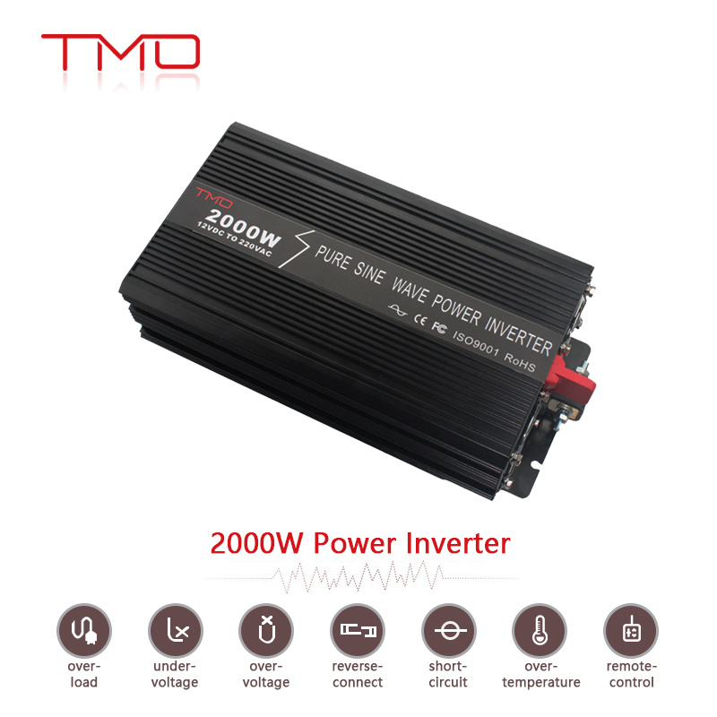 off Grid Pure Sine Wave Power Inverter 12V 220V 2000W