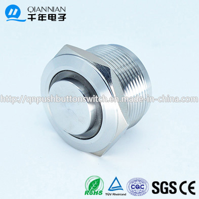 Qn22-D2 22mm Ring Type Momentary Elevated Head Pin Terminal Metal Push Button Switch
