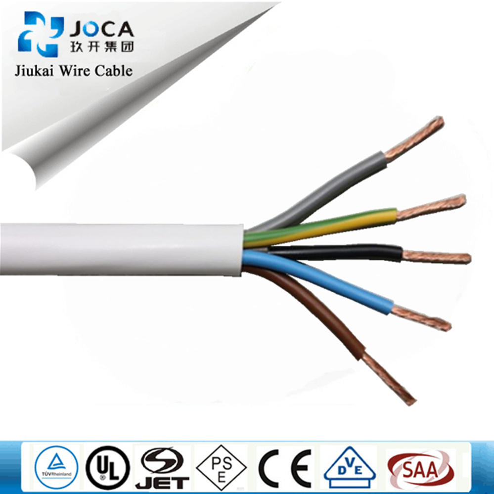 VDE H05VV-F 3X0.75mm2 Plug Power Cord Cable