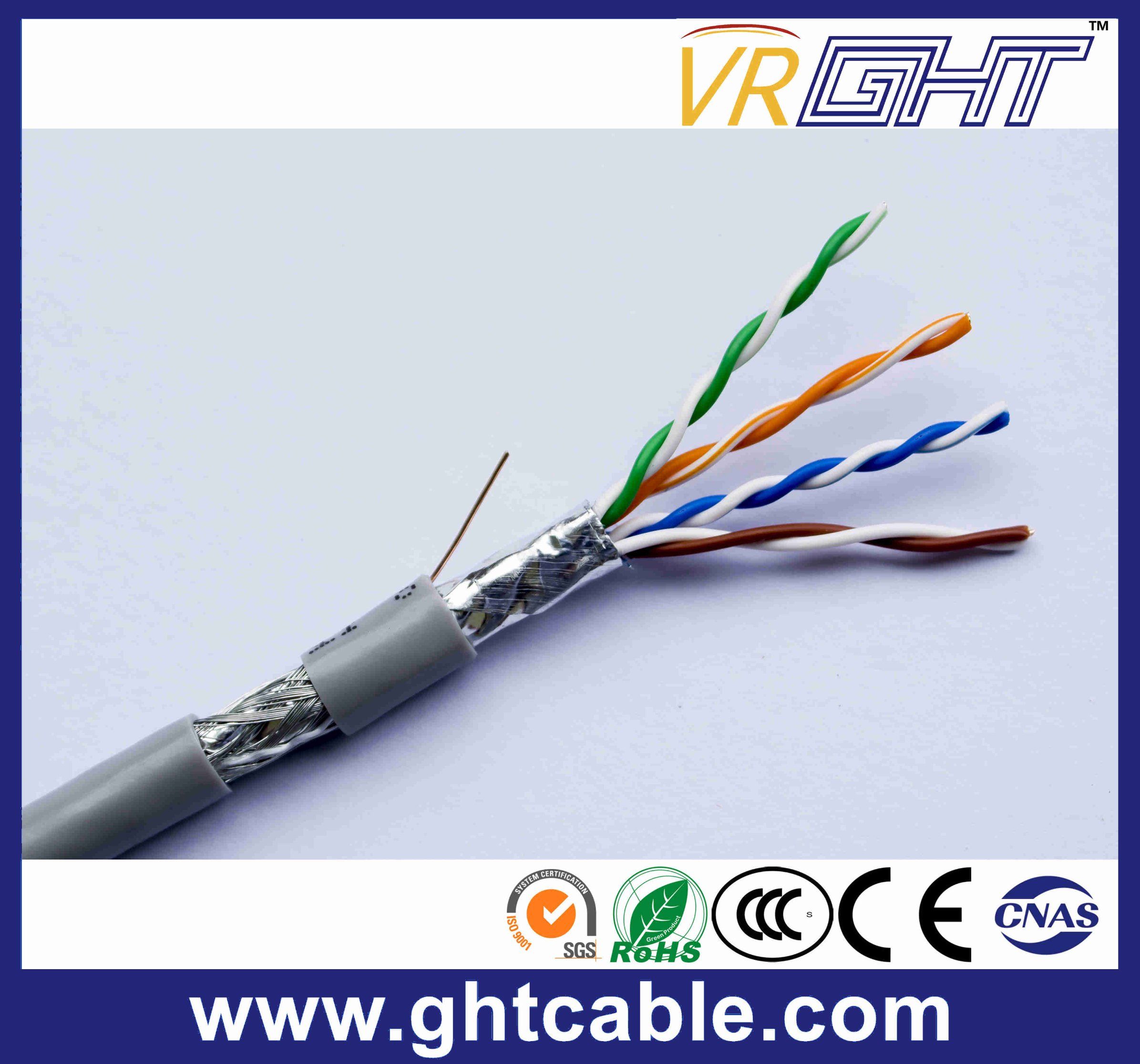 RoHS Indoor SFTP Cat5e CCA Data Cable