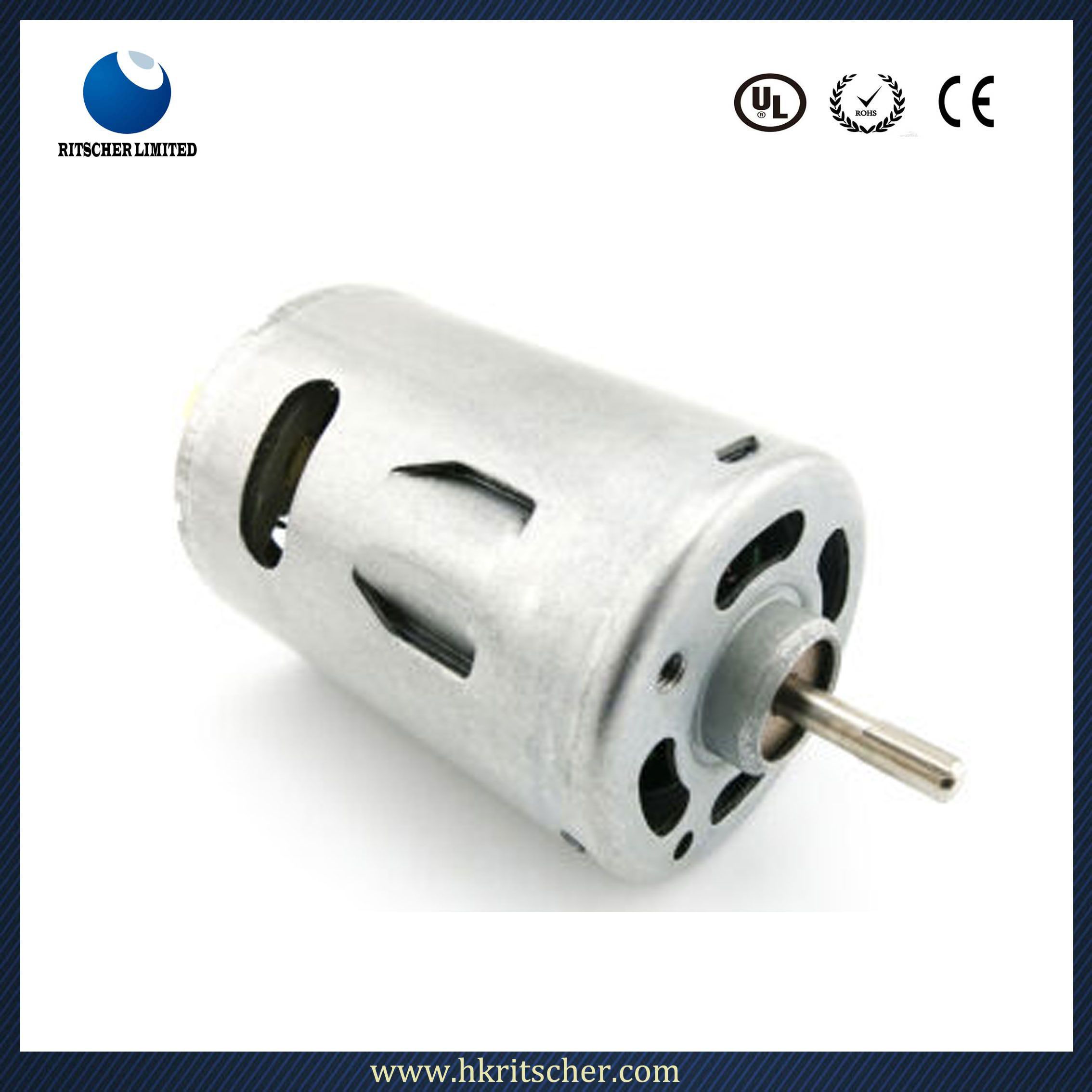 High Efficiency DC Brush Motor with Mount
