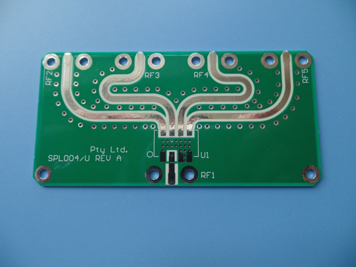 0.5mm Thick PCB Circuit 2layer RF-35A2 with Green Soldermask