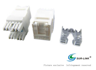 UTP CAT6/5e Keystone Jack 180 Degree with Shutter