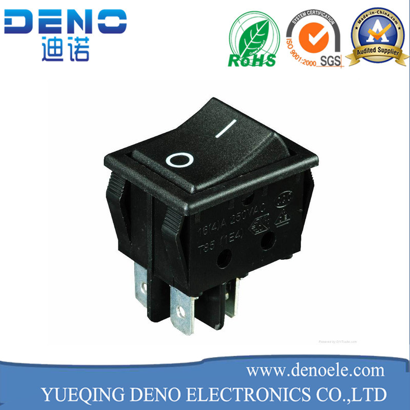 Kcd3-101 2 Pin 2 Position on-off Rocker Switch 15A Red Black Switch