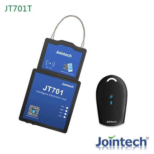 Intelligent Electronic Lock with Wireless Temperature Sensor for Container Transportation and Van Truck Cargo Delivery