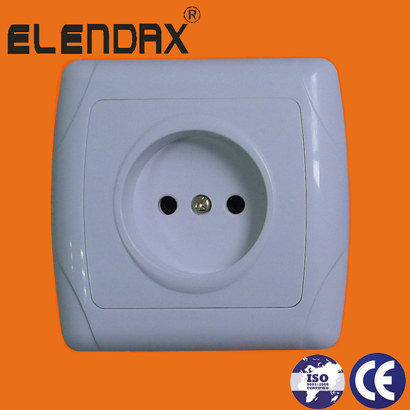Wenzhou Factory Electrica EU Flush Mounted Wall Socket Outlet (F3009)