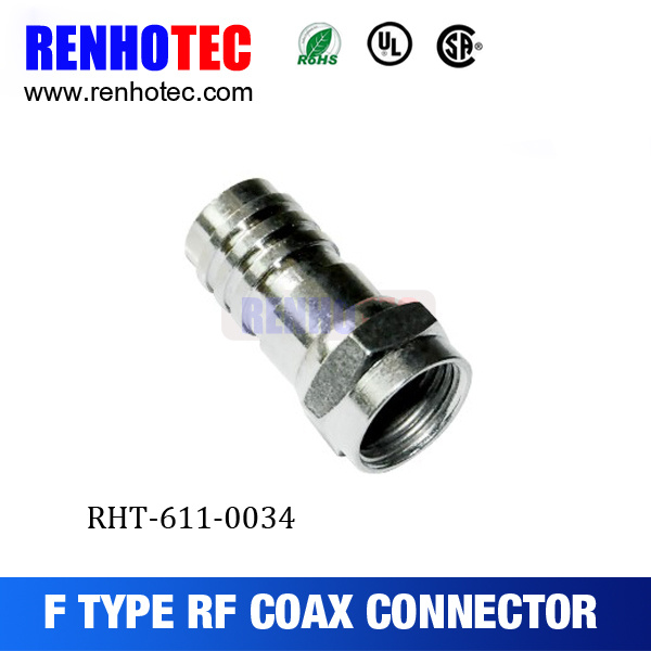 Coax Cable F Connector Plug Straight