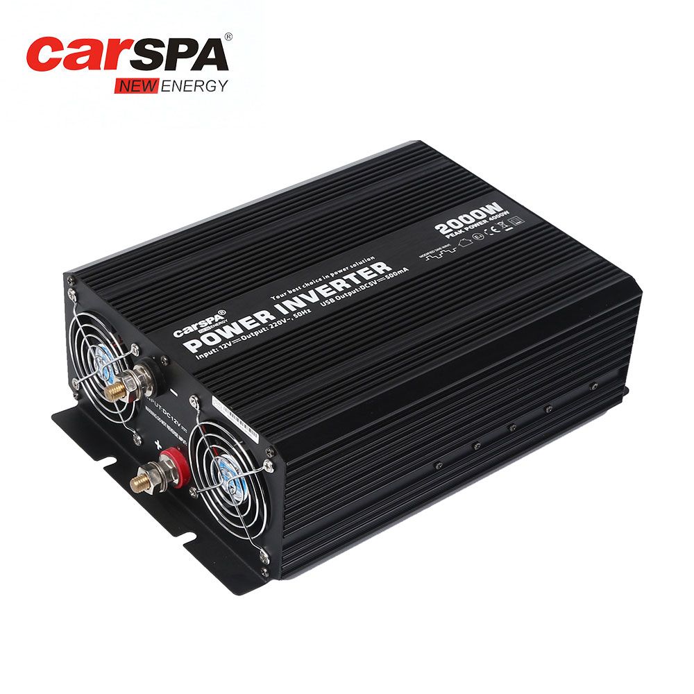 Aluminum Case Made In China 2000watt Modify Sine Wave Power Inverter 24V 230V-CAR2KU