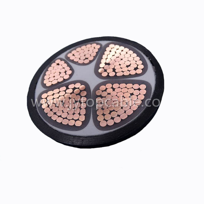 5 Core Multicore Copper Conductor XLPE Insulation Power Cable