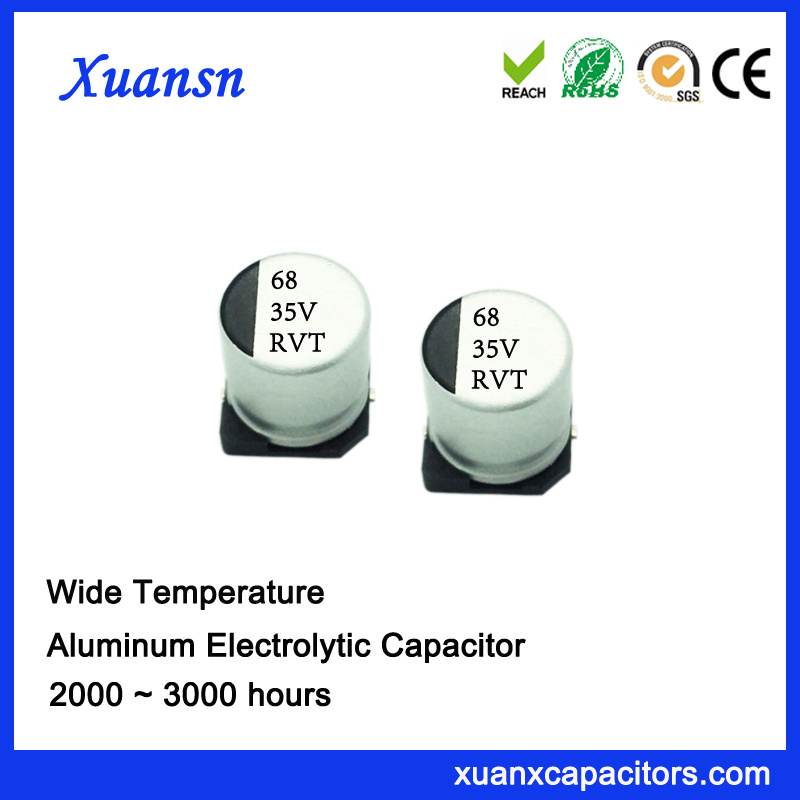 Hot Sale 68UF 35V Standard SMD Electrolytic Capacitor