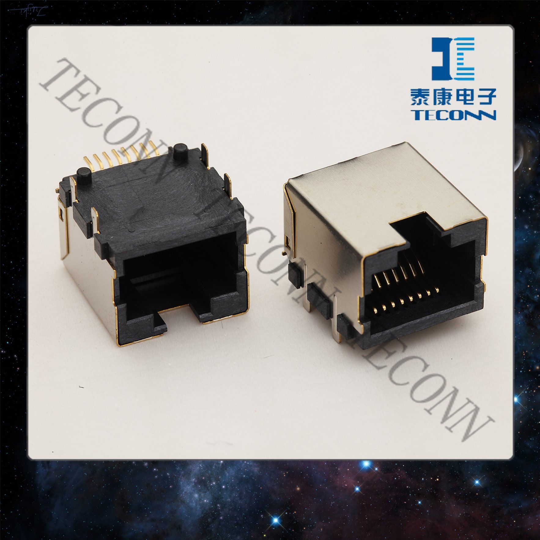 Mini RJ45 8p SMT Connector