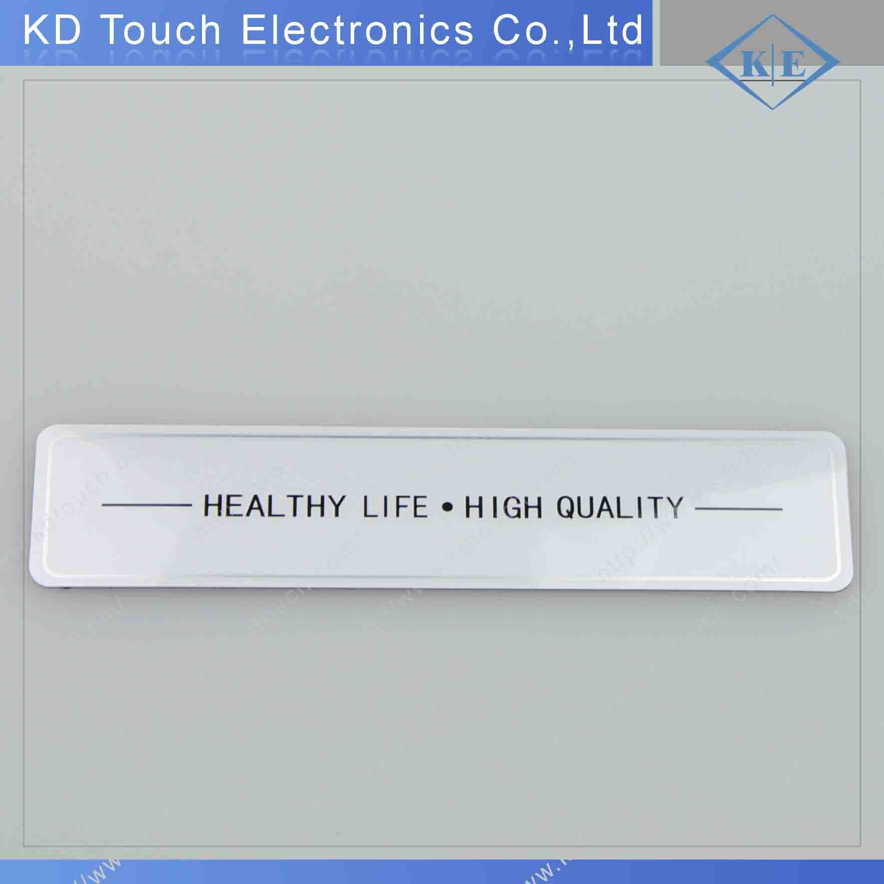 Customized Metallic Finish Overlay Label with Back Adhesive