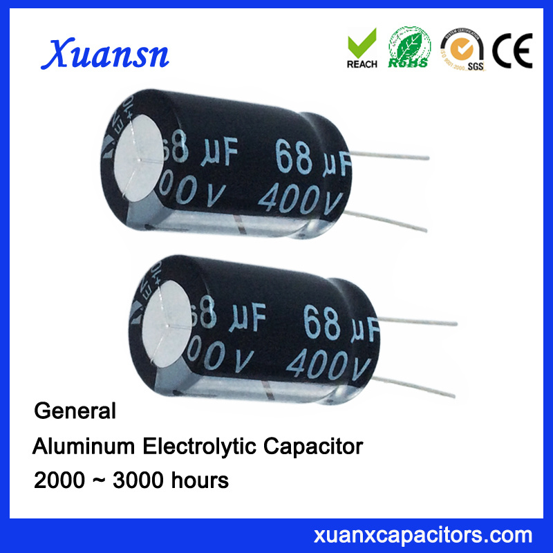 High Voltage 68UF 400V Capacitor for Power Supply