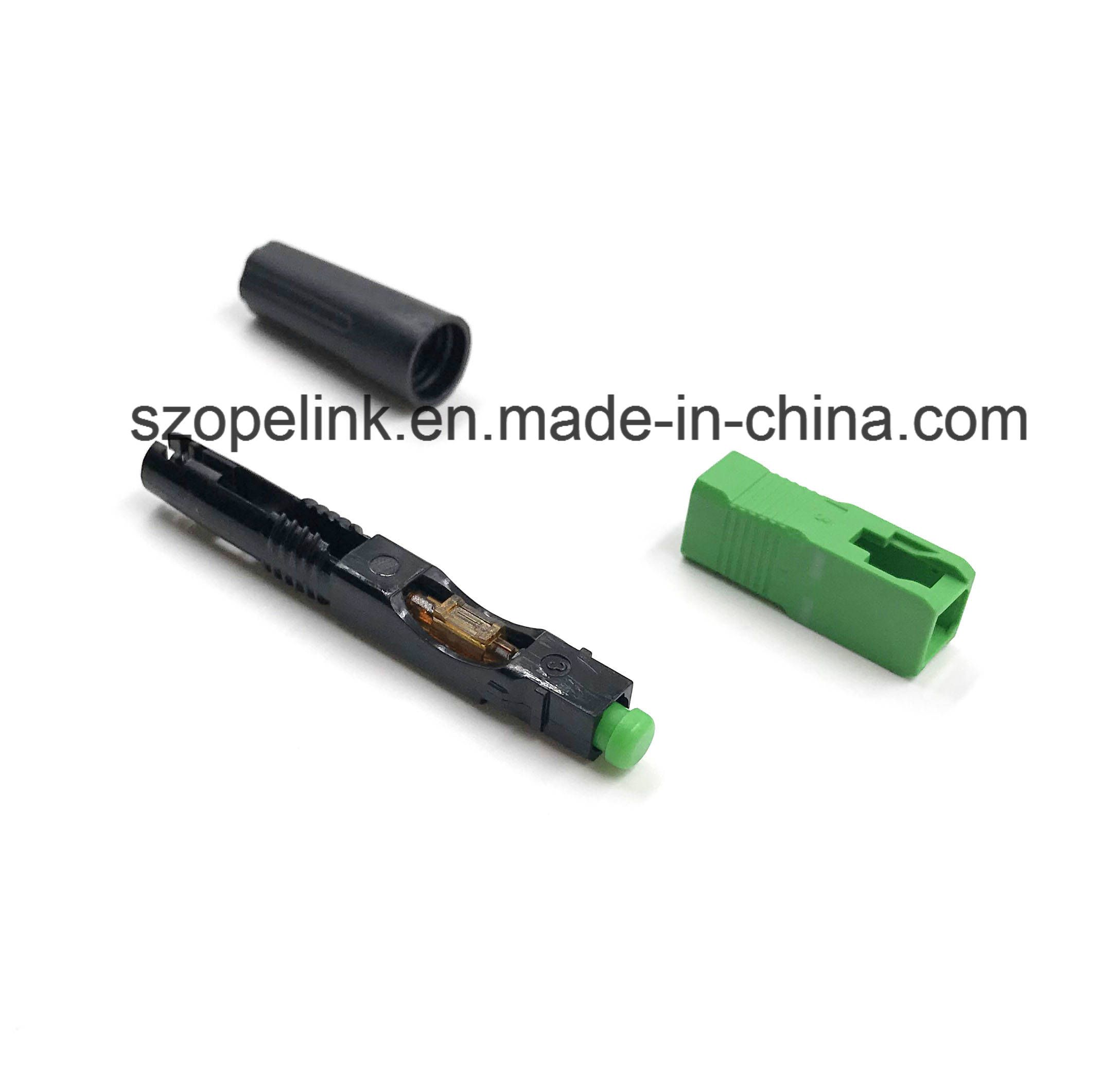 Optical Fiber Fast Connector for Patch Cord Applied in Network and Wireless