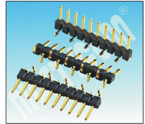pH2.54mm Sigle Row Single Base Pin Header Connector SMT Plating Au