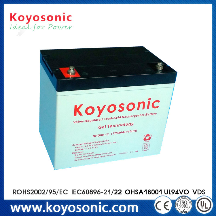 80ah LiFePO4 Gel Deep Cycle Battery 12V Deep Cycle Battery 12V