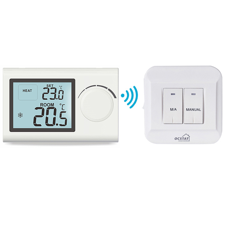 LCD Floor Heating Hotel Room Wireless Thermostats for Heating
