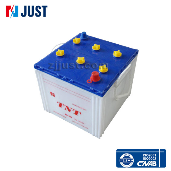 Dry Charged Battery Storage Car Battery Auto Battery 6tn100