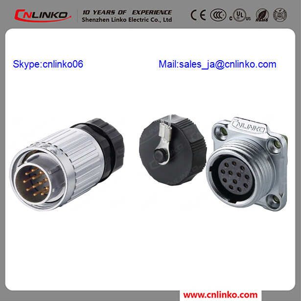 120V Plug Wiring Electric Connector Mini Waterproof Outdoor Electrical Connector