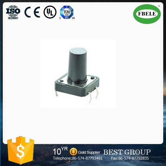 High Quality Tact Switch with 4pins, Square Tact Switch, 4 Pin Micro Push Button Square Stem Tactile Push Button Switch