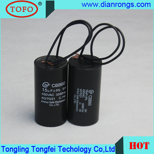 AC Motor Starting Run Cbb60 Capacitor 250VAC
