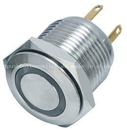 16mm  Mini LED Ring Metal Push Button Reset Switch