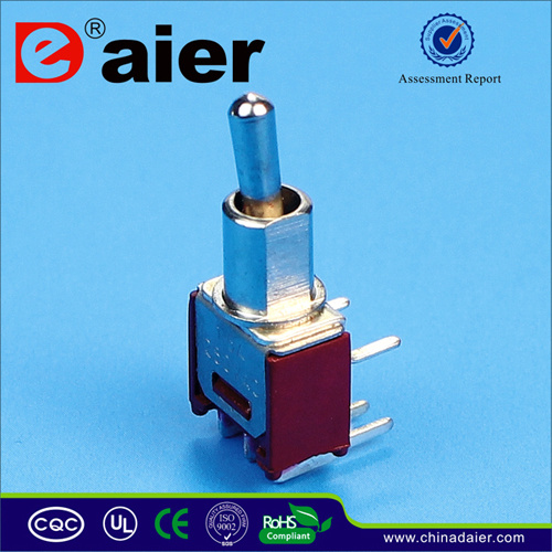 on-off-on Small Three Way Sub Miniature Toggle Switch (SMTS-102-2C3)