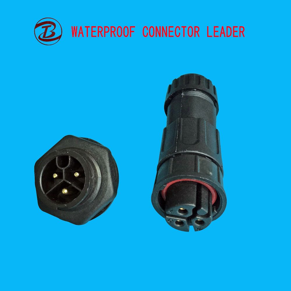 IP68 RoHS Ce Power Cable 2 Pin 220V Plug Adapter Connector