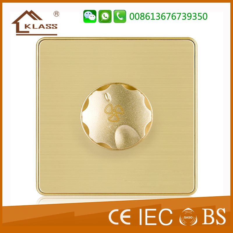 UK Standard Modern Design Fan Speed Control Switch