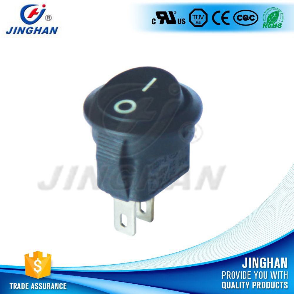 Sub-Mini Round Rocker Switch 2pin Dia 15mm on-off