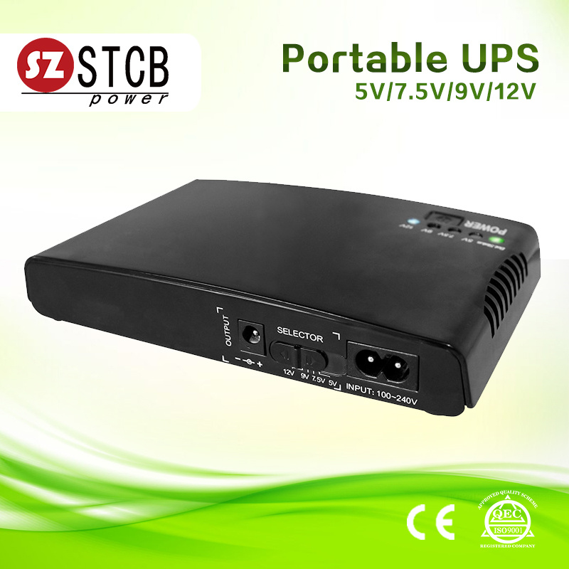 Input Voltage Range AC 100V/240V Output DC 5V/9V/12V Mini UPS