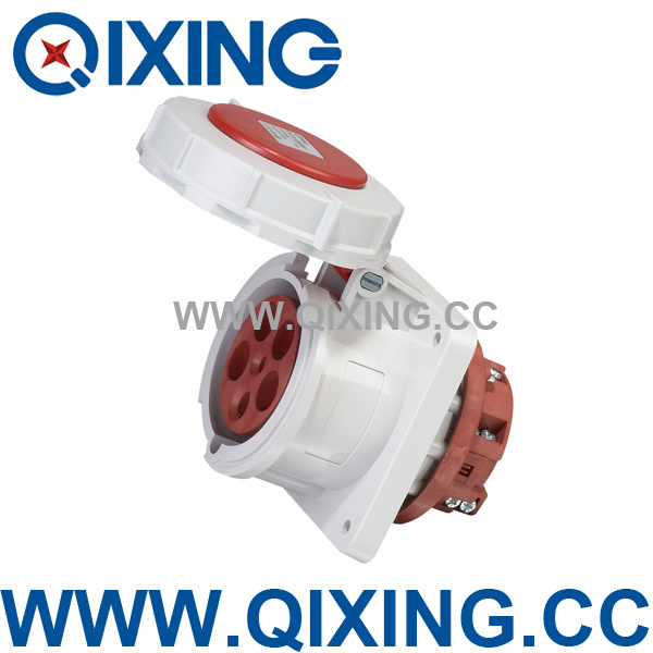 Waterproof Plastic 5p Panel Mounted Socket (QX1128)